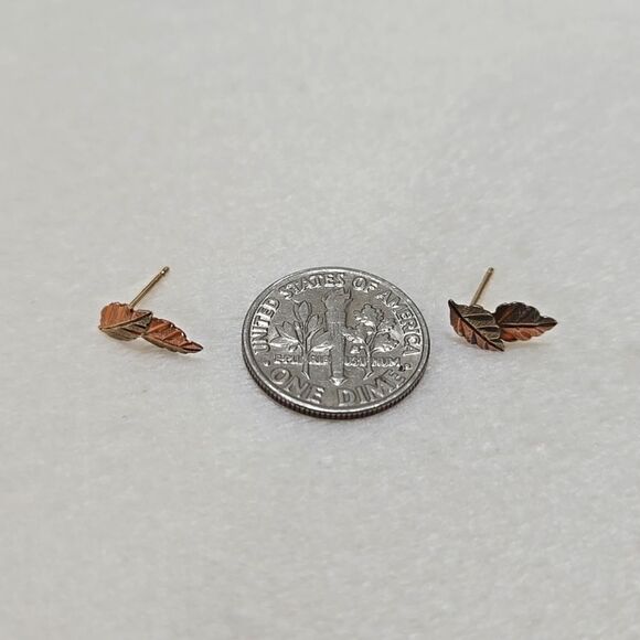 10k Solid Gold Earrings - Picture 4 of 5